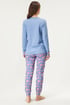 Pijama Chanel lungă EP5244_pyz_03 - albastru-roz