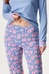 Pijama Chanel lungă EP5244_pyz_05 - albastru-roz