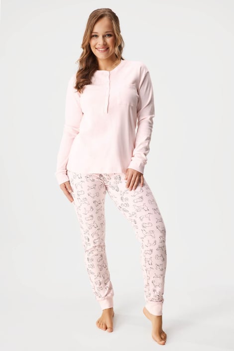 Katoenen pyjama Dog Lover lang Katoenen pyjama Dog Lover lang
