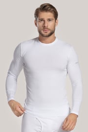 Weißes T-Shirt mit langen Ärmeln
