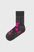 Sportovní termo ponožky Etrex Merino vysoké EtrexII_pon_02 - černorůžová