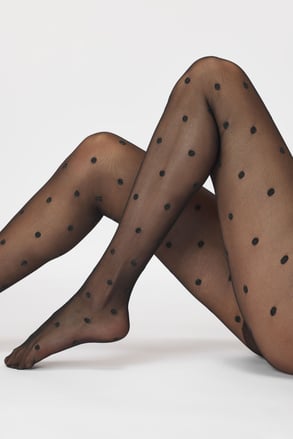 Ženske čarape s gaćicama točkaste Eva 20 DEN