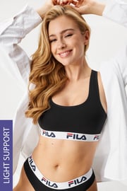 Športová podprsenka FILA Black bavlnená