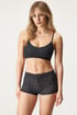 Σουτιέν διπλής όψεως Unifit Bralette δαντελένιο FXBR0019LA135_09 - μαύρο