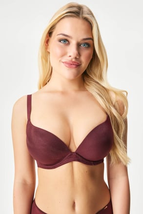 Biustonosz Origins Shimmer Wine Push-Up Plunge Biustonosz Origins Shimmer Wine Push-Up Plunge