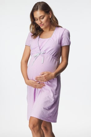 Dojčiaca bavlnená nočná košeľa Felicita krátka