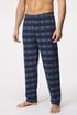 Pantaloni pijama din bumbac MEN-A Holiday GB001LM_kal_03 - albastru