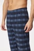 Pantaloni pijama din bumbac MEN-A Holiday GB001LM_kal_05 - albastru