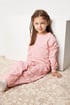 Βαμβακερή πιτζάμα για κορίτσια Hearts μακριά GOODN_03_pyz_02