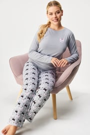 Baumwollpyjama Cats lang