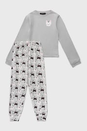 Baumwollpyjama für Mädchen Cats lang