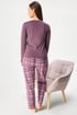 Pijama de bumbac Queen lungă GOODN_07_pyz_13