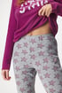 Dolga bombažna pižama Everyday star GP6048_pyz_04 - rožnato-siva