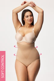 Majtki modelujące PLUS SIZE Smoothwear z wysokim stanem