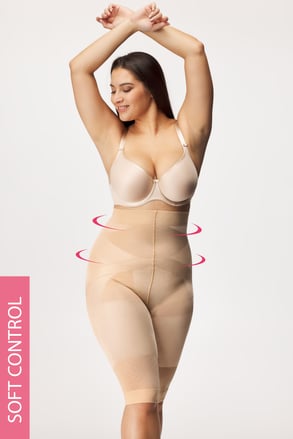 Majtki modelujące PLUS SIZE Smoothwear z nogawkami