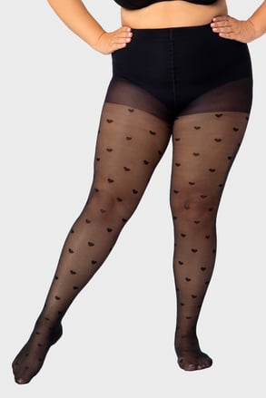 Dres Plus Size Hearts 30 DEN Dres Plus Size Hearts 30 DEN