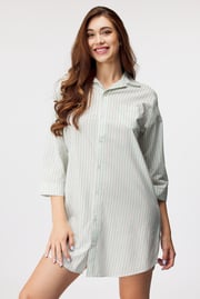 Noční košilka Ralph Lauren Mint Stripe