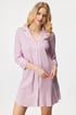 Ženska spalna srajca Ralph Lauren Notch Collar ILN32230_kos_01 - bela-roza