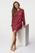 Cămașă de noapte din flanelă Ralph Lauren Ella scurtă ILN32281_kos_05