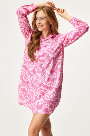 Noční košile Ralph Lauren Pink Pais