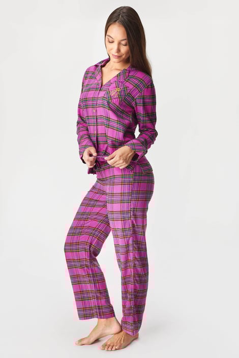 Pyjama Ralph Lauren Pink Plaid lang Pyjama Ralph Lauren Pink Plaid lang