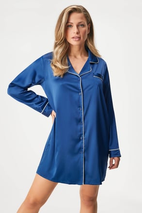 Camicia da notte in raso Satine corta