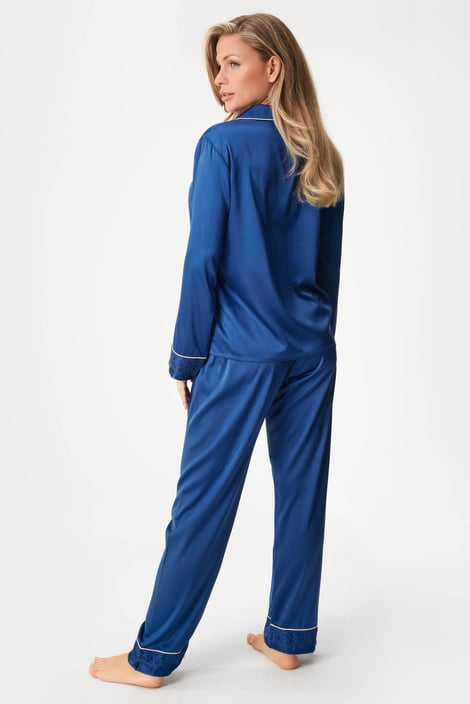 Dolga satenasta pižama Satine