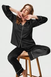 Pijama de satin Satine lungă