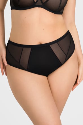 Klassieke slip Just Black met hoge taille