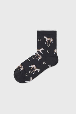 Bavlnené ponožky Konie