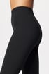 Comfort Highwaist Capri leggings LGC02high_03 - fekete