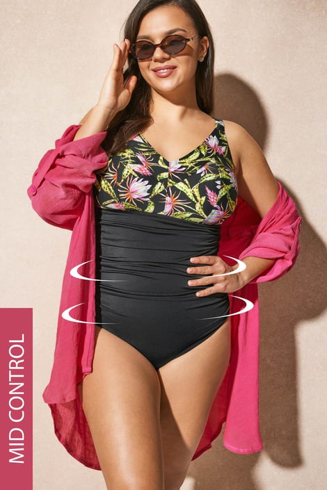 Wyszczuplający jednoczęściowy strój kąpielowy Lea