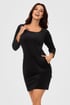 Rochie de catifea Leon LeonTunic_sat_01 - negru