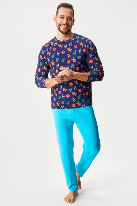 Katoenen pyjama Lopping Kerst lang Katoenen pyjama Lopping Kerst lang