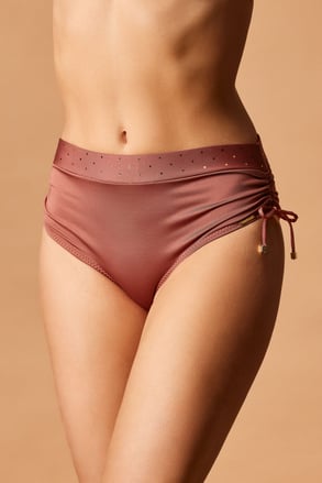 Slip costum de baie Glitter Brown