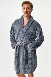 Топлещ халат Louie къс