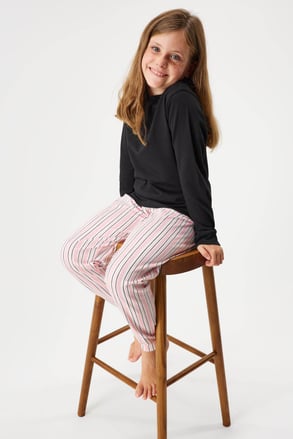 Pijama din bumbac pentru fete Pink Soft lungă Pijama din bumbac pentru fete Pink Soft lungă