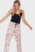 Pijama din satin Kind of Crazy MV022_pyz_03 - roz-negru