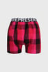 Rood-zwart geruite shorts Represent Classic Mike Mike21264_tre_02