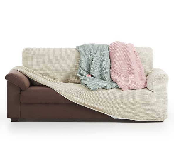 Milos kétszemélyes kanapéhuzat, krémszínű | Astratex.hu
