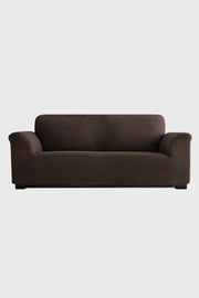 Pokrowiec na dwuosobową sofę/kanapę brązowy