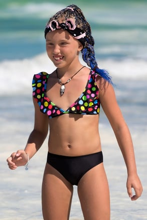 Dvodijelni kupaći kostim za djevojčice Lentigni