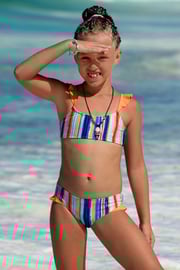 Mädchen-Bikini Stripes
