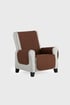 Fauteuilhoes Moorea bruin Moorea1_Maron_BL_01