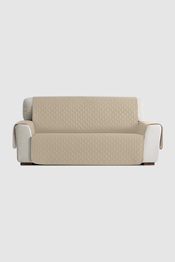 Hoes voor dubbele fauteuil Moorea beige