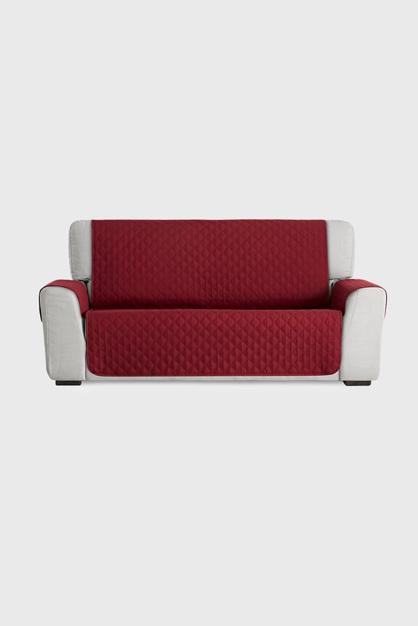 Pokrowiec na sofę trzyosobową Moorea – czerwony