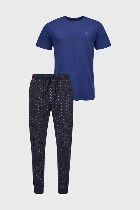 Navigation pamut pizsama, hosszú