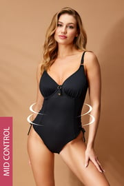 Costum de baie întreg cu efect modelator Honey Black I