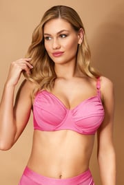 Bikini-Oberteil Glitter Pink
