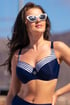 Sutien costum de baie Dallas P758PASNaWh_02 - albastru-alb